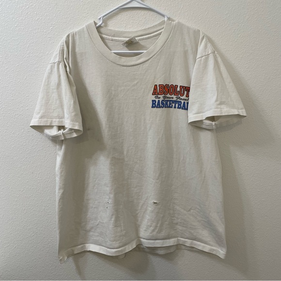 Absolute basketball 1994 graphic t shirt white vintage large - Picture 6 of 11